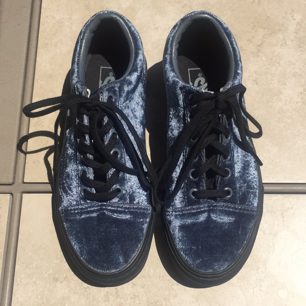 Vans old skool/velvet gray/black size 6 - Picture 3 of 8